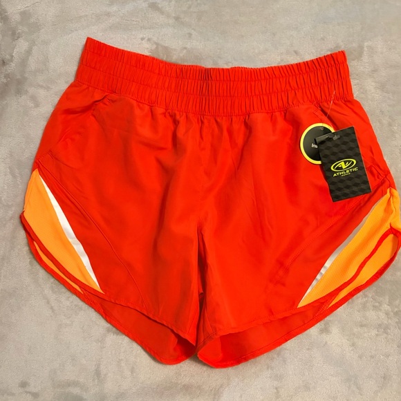 Avia Orange Colorblock Short Sleeve Hoodie & Shorts - Picture 6 of 8
